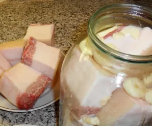Ароматне та ніжне сало в банці. Як правильно його засолити